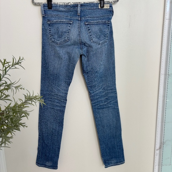 AG Adriano Goldschmied The Stilt Cigarette Leg Jean medium/light wash Size 25 - Picture 4 of 11